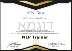 קורס NLP Trainer והנחיית קבוצות